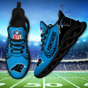 Custom Name NFL Carolina Panthers Sport Max Soul Shoes 2