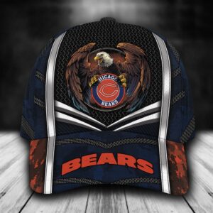 Custom Name NFL Chicago Bears Baseball Cap Print 1