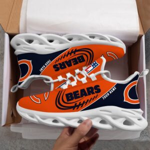 Custom Name NFL Chicago Bears Sport Max Soul Shoes 3