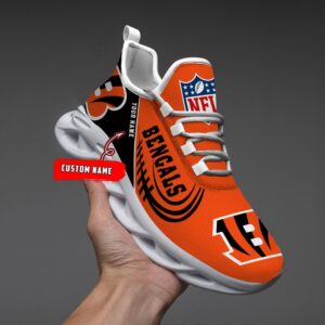 Custom Name NFL Cincinnati Bengals Sport Max Soul Shoes