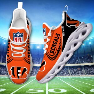 Custom Name NFL Cincinnati Bengals Sport Max Soul Shoes 2