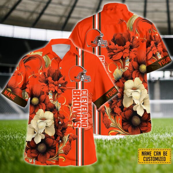 Custom Name NFL Cleveland Browns New Hawaiian Shirt For Fans