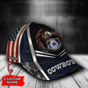 Custom Name NFL Dallas Cowboys Baseball Cap Print 2