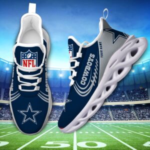 Custom Name NFL Dallas Cowboys Sport Max Soul Shoes 1