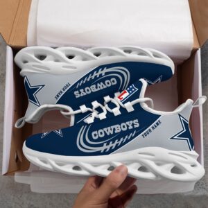 Custom Name NFL Dallas Cowboys Sport Max Soul Shoes 2