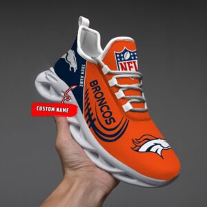 Custom Name NFL Denver Broncos Sport Max Soul Shoes 1