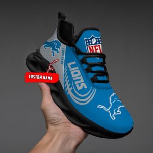 Custom Name NFL Detroit Lions Sport Max Soul Shoes 1