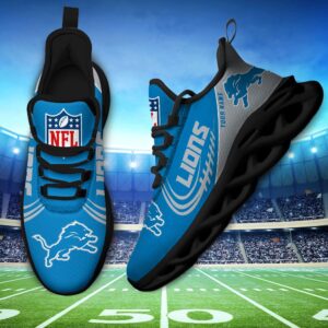 Custom Name NFL Detroit Lions Sport Max Soul Shoes 2