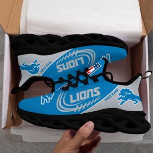 Custom Name NFL Detroit Lions Sport Max Soul Shoes 3