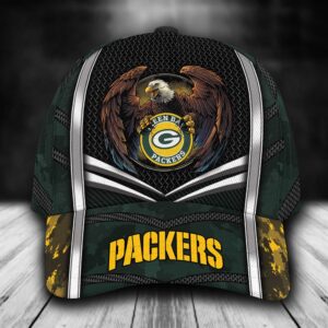 Custom Name NFL Green Bay Packers Baseball Cap Print 1