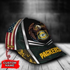 Custom Name NFL Green Bay Packers Baseball Cap Print 2