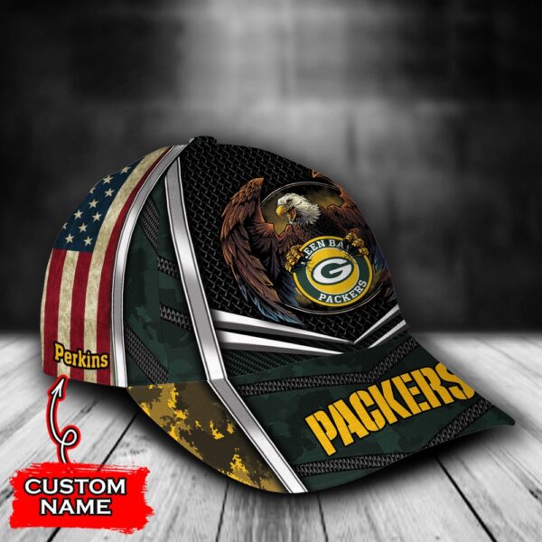 Custom Name NFL Green Bay Packers Baseball Cap Print