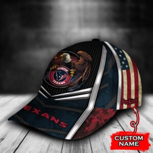 Custom Name NFL Houston Texans Baseball Cap Print 3