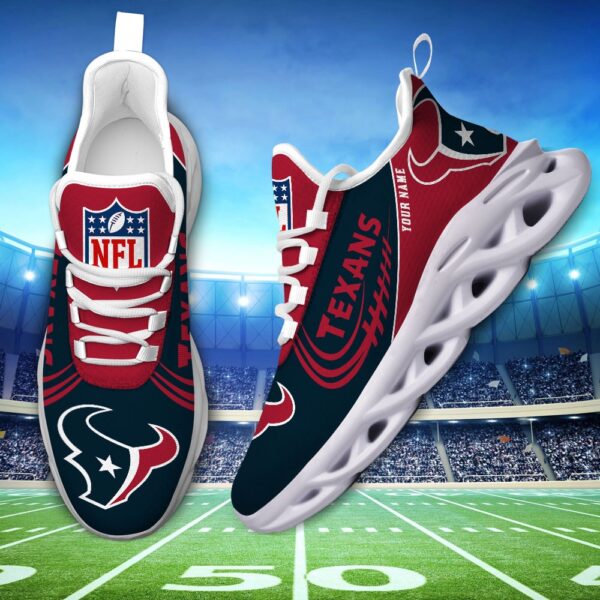 Custom Name NFL Houston Texans Sport Max Soul Shoes