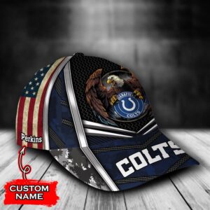 Custom Name NFL Indianapolis Colts Baseball Cap Print 2