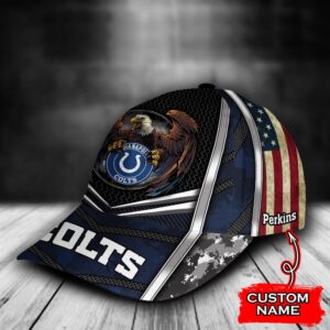 Custom Name NFL Indianapolis Colts Baseball Cap Print 3