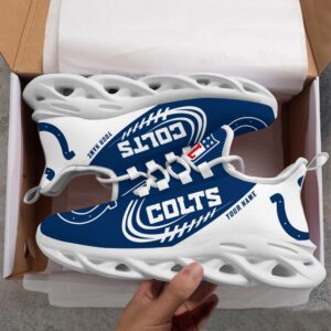 Custom Name NFL Indianapolis Colts Sport Max Soul Shoes 4