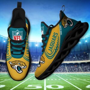 Custom Name NFL Jacksonville Jaguars Sport Max Soul Shoes 2