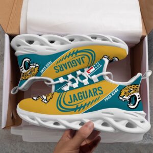 Custom Name NFL Jacksonville Jaguars Sport Max Soul Shoes 4