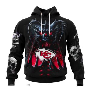 Custom Name NFL Kansas City Chiefs All Over Print Hoodie Shirt For Fans 1