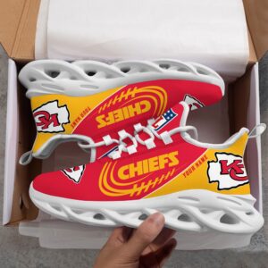 Custom Name NFL Kansas City Chiefs Sport Max Soul Shoes 4