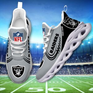 Custom Name NFL Las Vegas Raiders Sport Max Soul Shoes 2