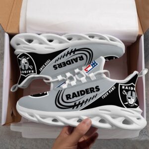 Custom Name NFL Las Vegas Raiders Sport Max Soul Shoes 3