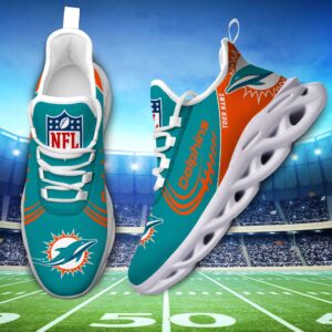 Custom Name NFL Miami Dolphins Sport Max Soul Shoes 2