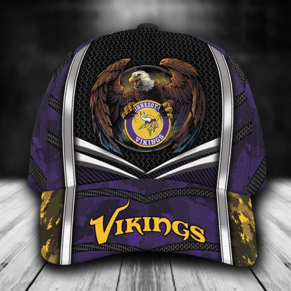 Custom Name NFL Minnesota Vikings Baseball Cap Print