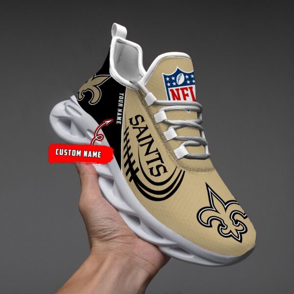 Custom Name NFL New Orleans Saints Sport Max Soul Shoes