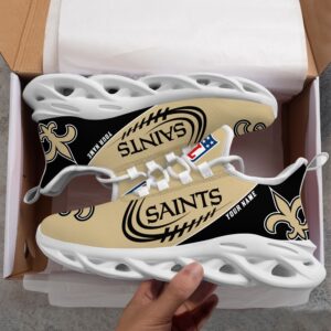 Custom Name NFL New Orleans Saints Sport Max Soul Shoes 3