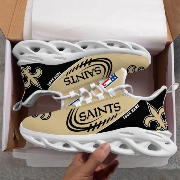 Custom Name NFL New Orleans Saints Sport Max Soul Shoes