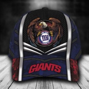 Custom Name NFL New York Giants Baseball Cap Print 1