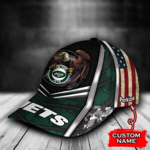 Custom Name NFL New York Jets Baseball Cap Print 3