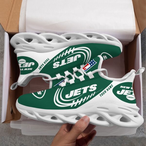 Custom Name NFL New York Jets Sport Max Soul Shoes