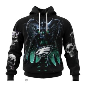 Custom Name NFL Philadelphia Eagles All Over Print Hoodie Shirt For Fans 1