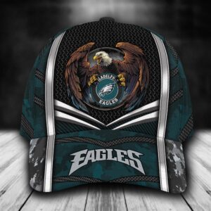 Custom Name NFL Philadelphia Eagles Baseball Cap Print 1