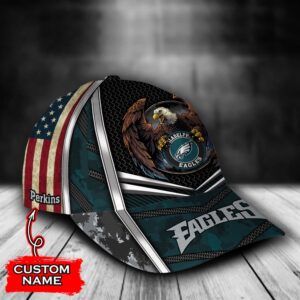 Custom Name NFL Philadelphia Eagles Baseball Cap Print 2