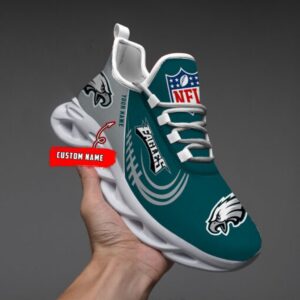 Custom Name NFL Philadelphia Eagles Sport Max Soul Shoes