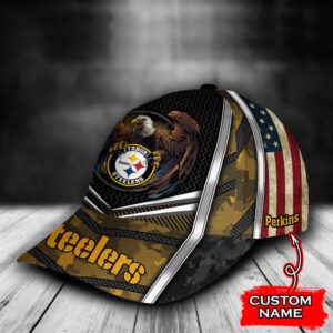 Custom Name NFL Pittsburgh Steelers Baseball Cap Print 3