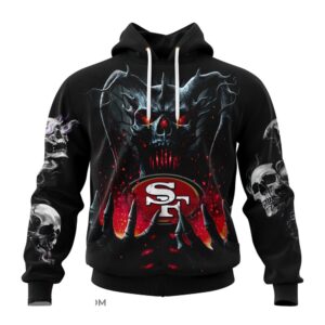 Custom Name NFL San Francisco 49ers All Over Print Hoodie Shirt For Fans 1