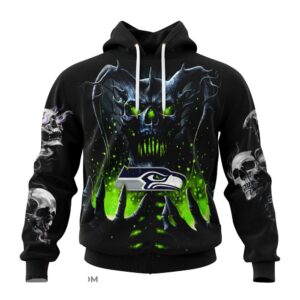 Custom Name NFL Seattle Seahawks All Over Print Hoodie Shirt For Fans 1