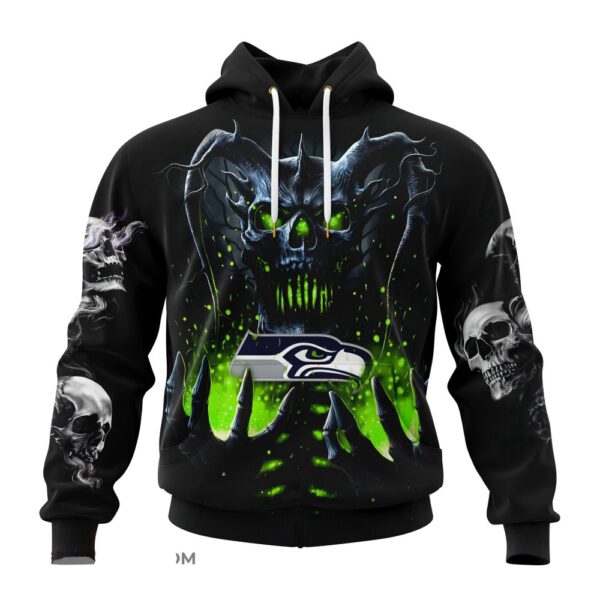 Custom Name NFL Seattle Seahawks All Over Print Hoodie Shirt For Fans