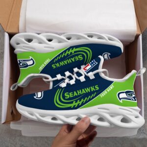 Custom Name NFL Seattle seahawks Sport Max Soul Shoes 3