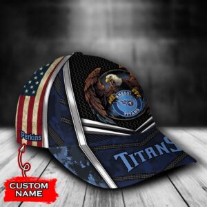 Custom Name NFL Tennessee Titans Baseball Cap Print 2