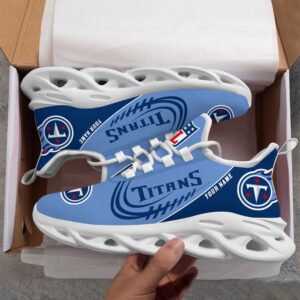 Custom Name NFL Tennessee Titans Sport Max Soul Shoes 2