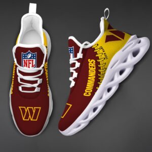 Custom Name NFL Washington Commanders Sport Max Soul Shoes 2