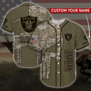 Custom Name Oakland Raiders NFL…