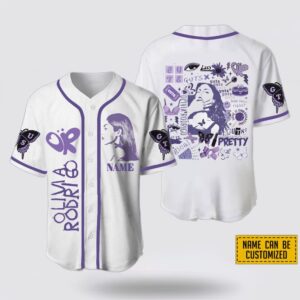 Custom Name Olivia Rodrigo Guts World Tour 2024 Baseball Jersey Shirt