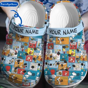 Custom Name Peanuts Snoopy Crocs…